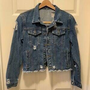 Girls, denim jacket, size medium